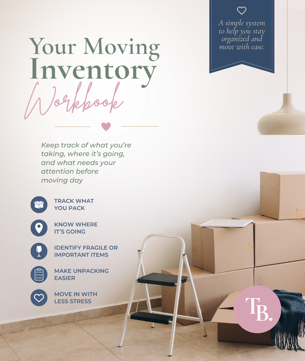 Preview of Tanya Barrans' Moving Inventory Workbook