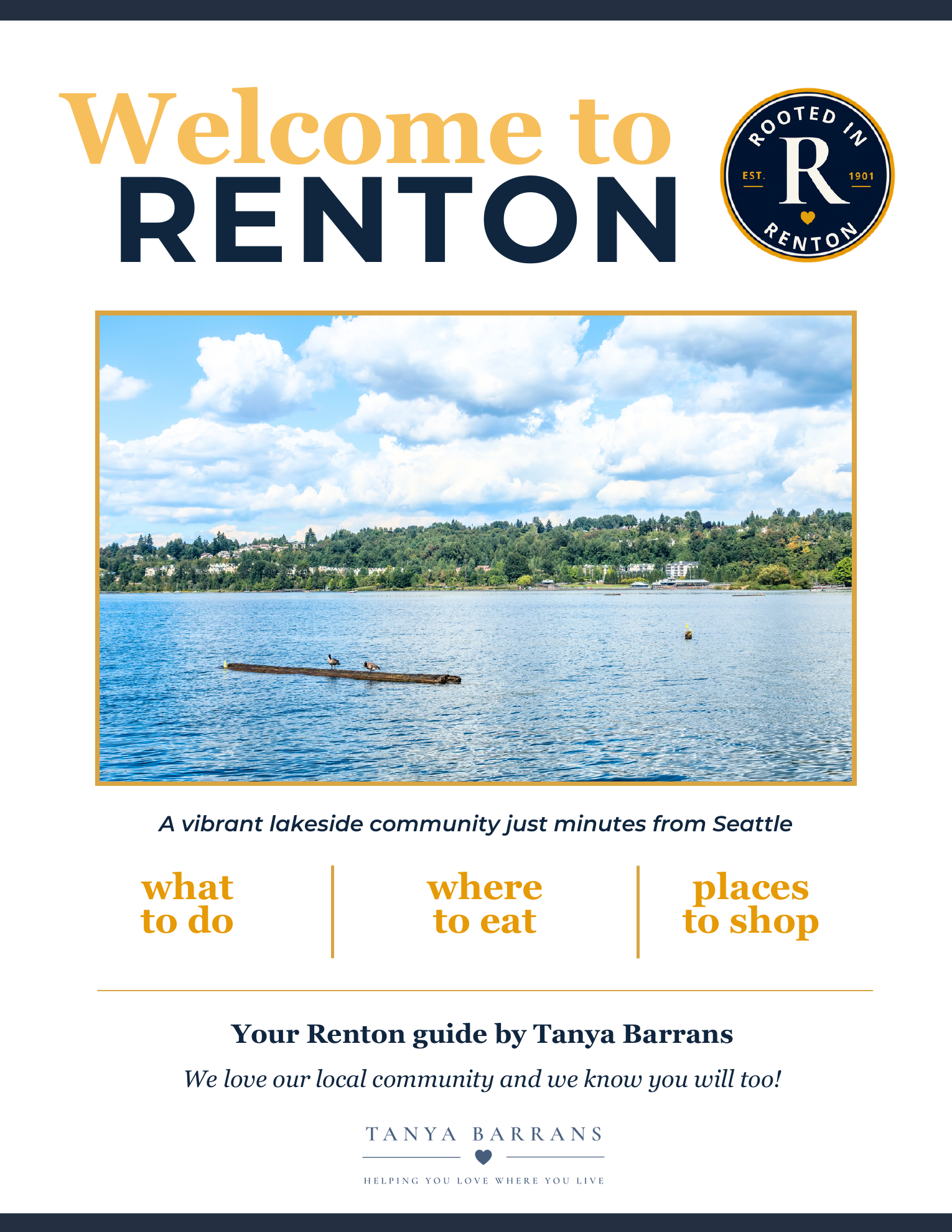 2026 Renton Neighborhood Guide cover