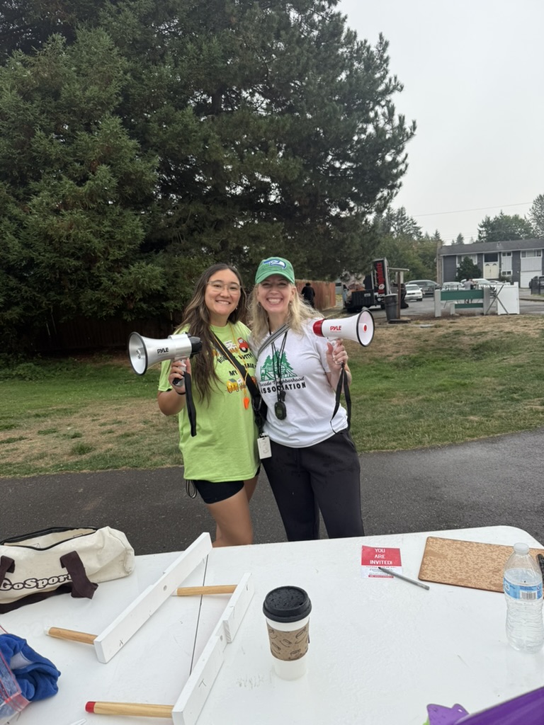 Tanya volunteering at a Renton event