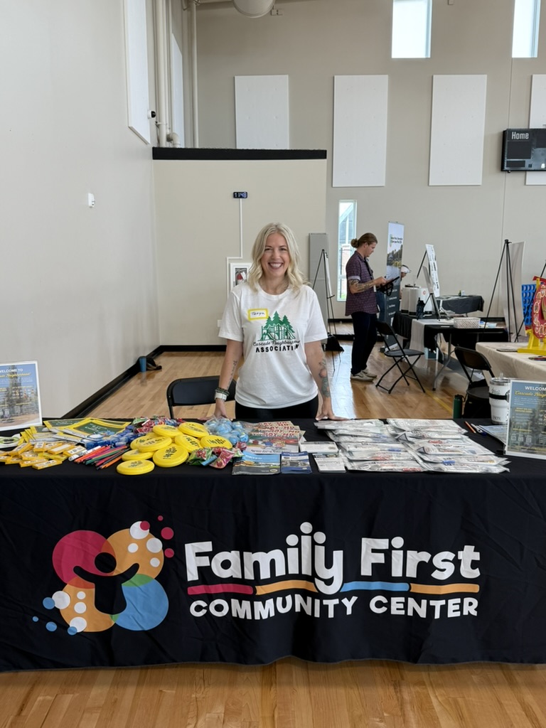 Tanya supporting a Renton community gathering