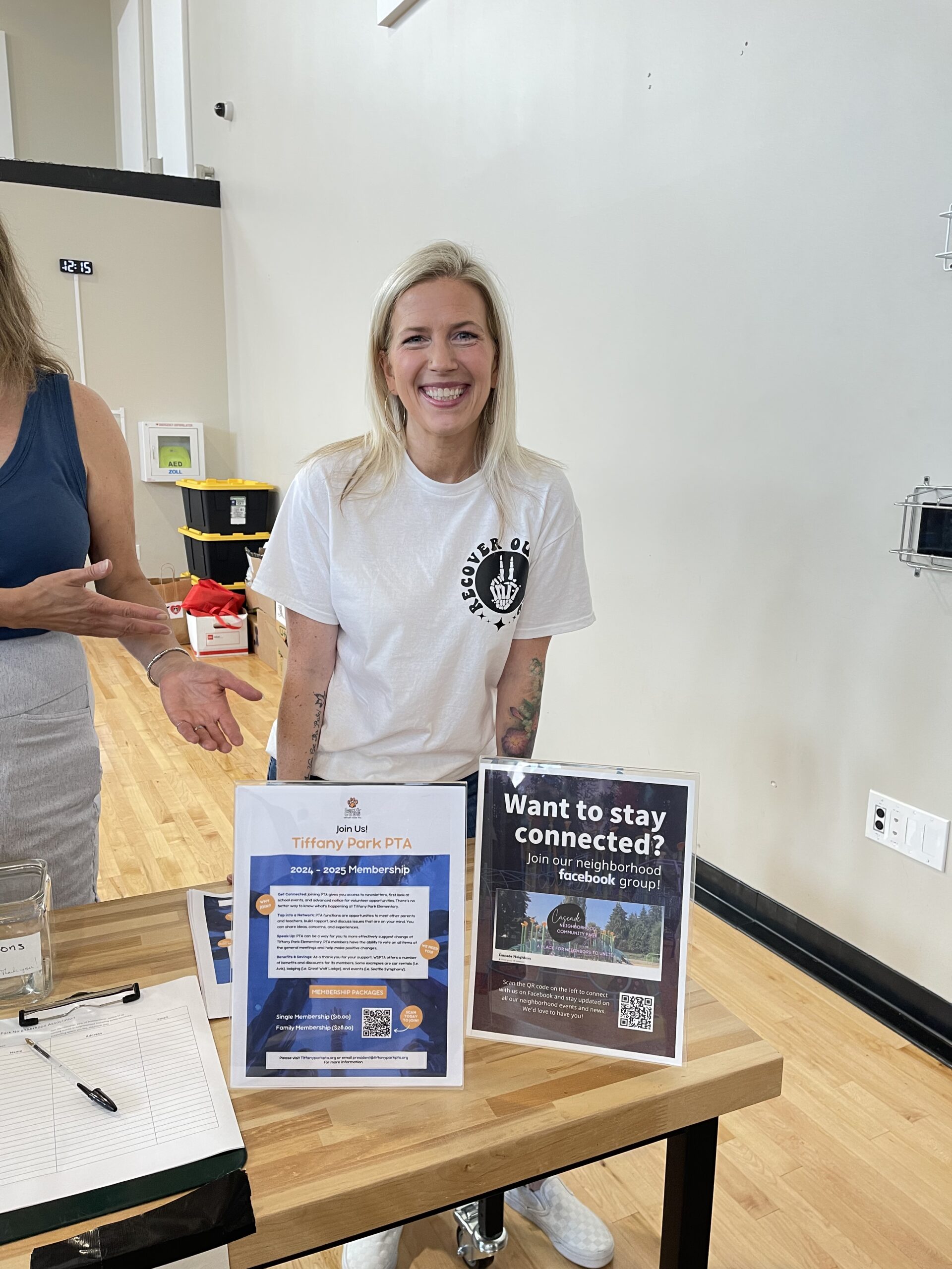 Tanya at a Renton community event