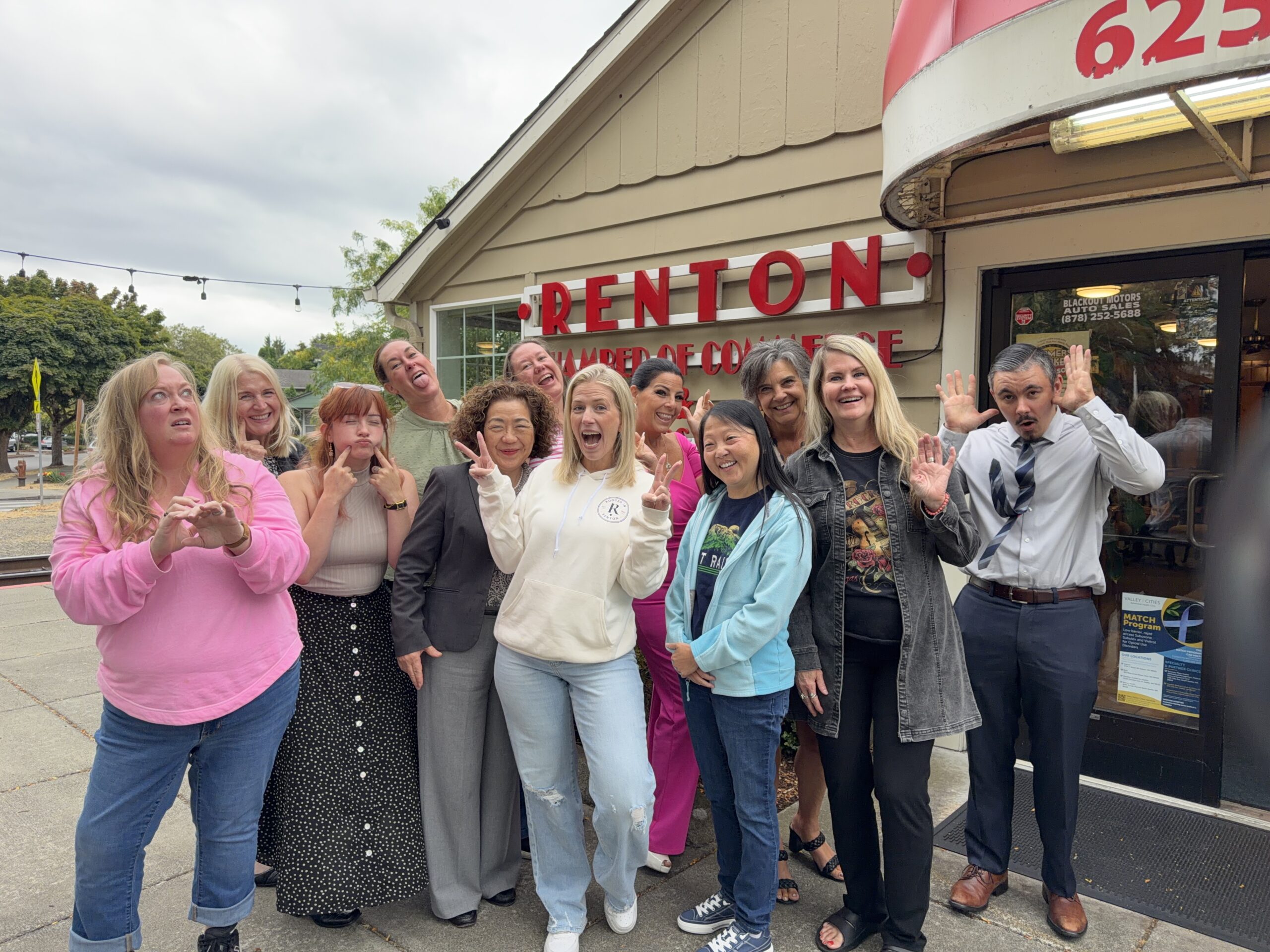Tanya with the Renton Chamber group
