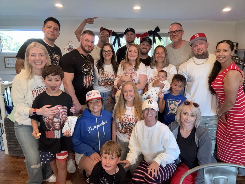 Tanya with friends and family on the Fourth of July