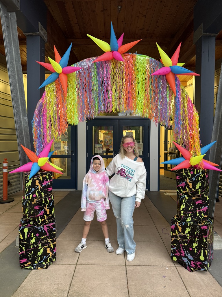 Tanya and Asher at Tiffany Park Elementary